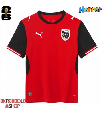 Østrig Hjemmebanetrøje VM 2026 Kort ærmer